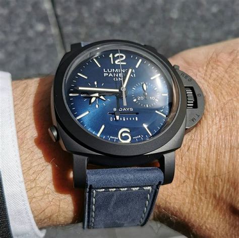 blue panerai gmt|panerai gmt 8 day.